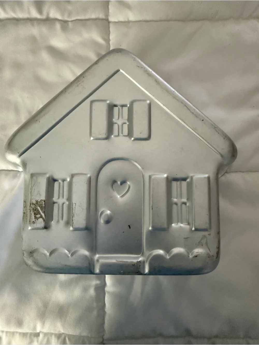Wilton Silver House Shaped Wall Plaque